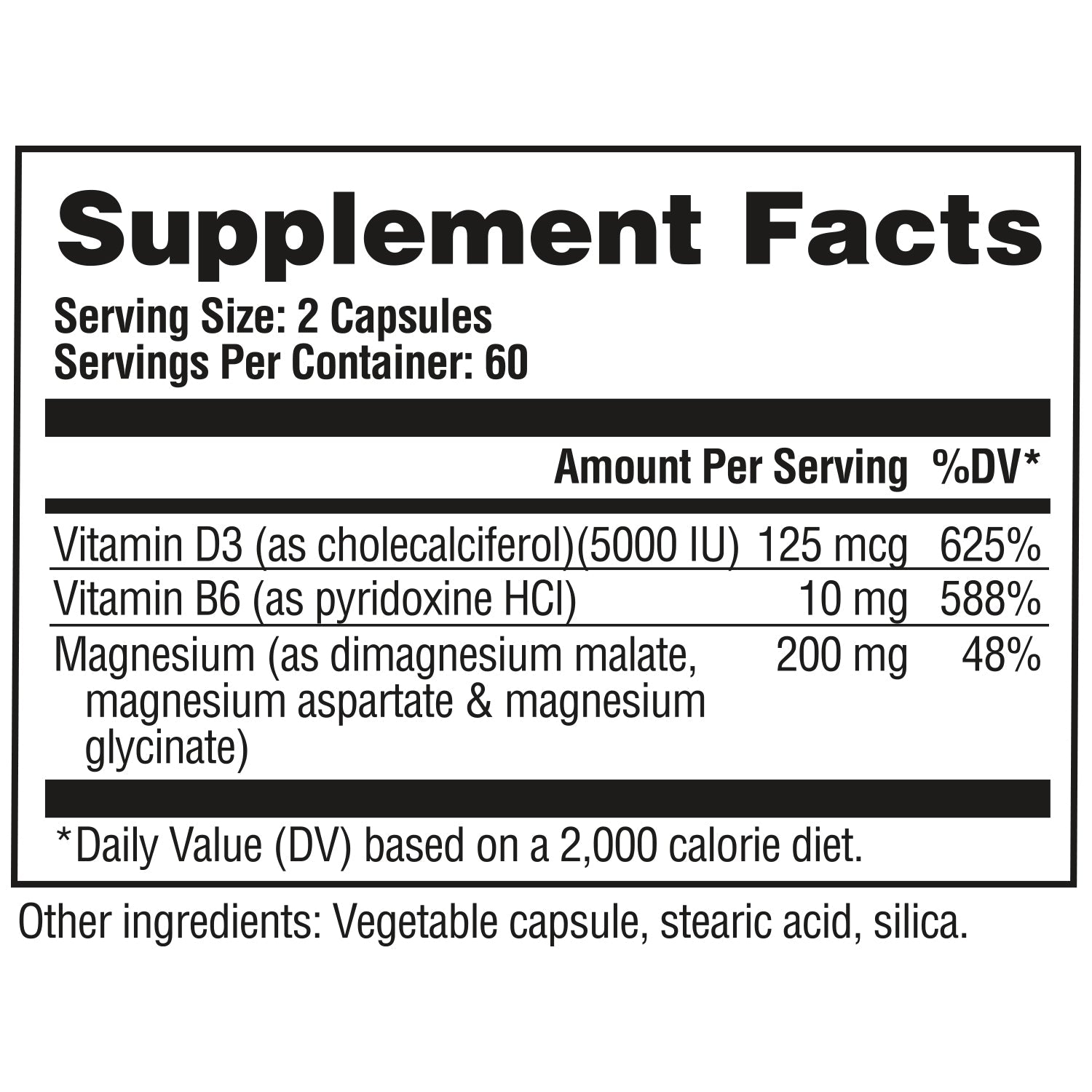 NItraflex Pro Magnesium Supplement Facts