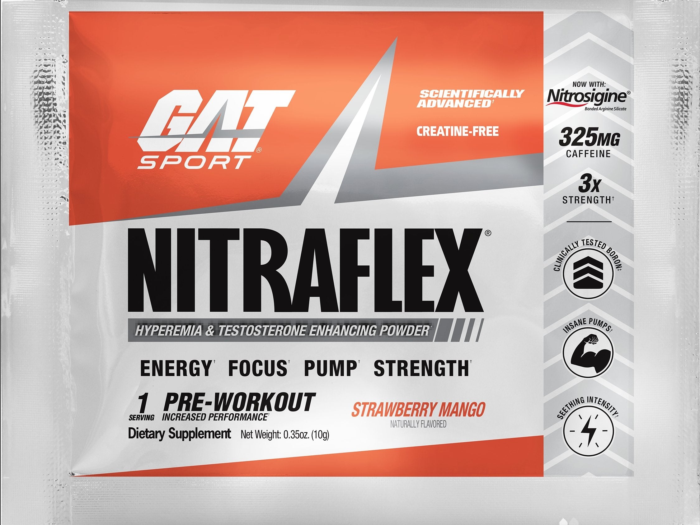 GAT SPORT Nitraflex Pre-Workout Sample - strawberry mango