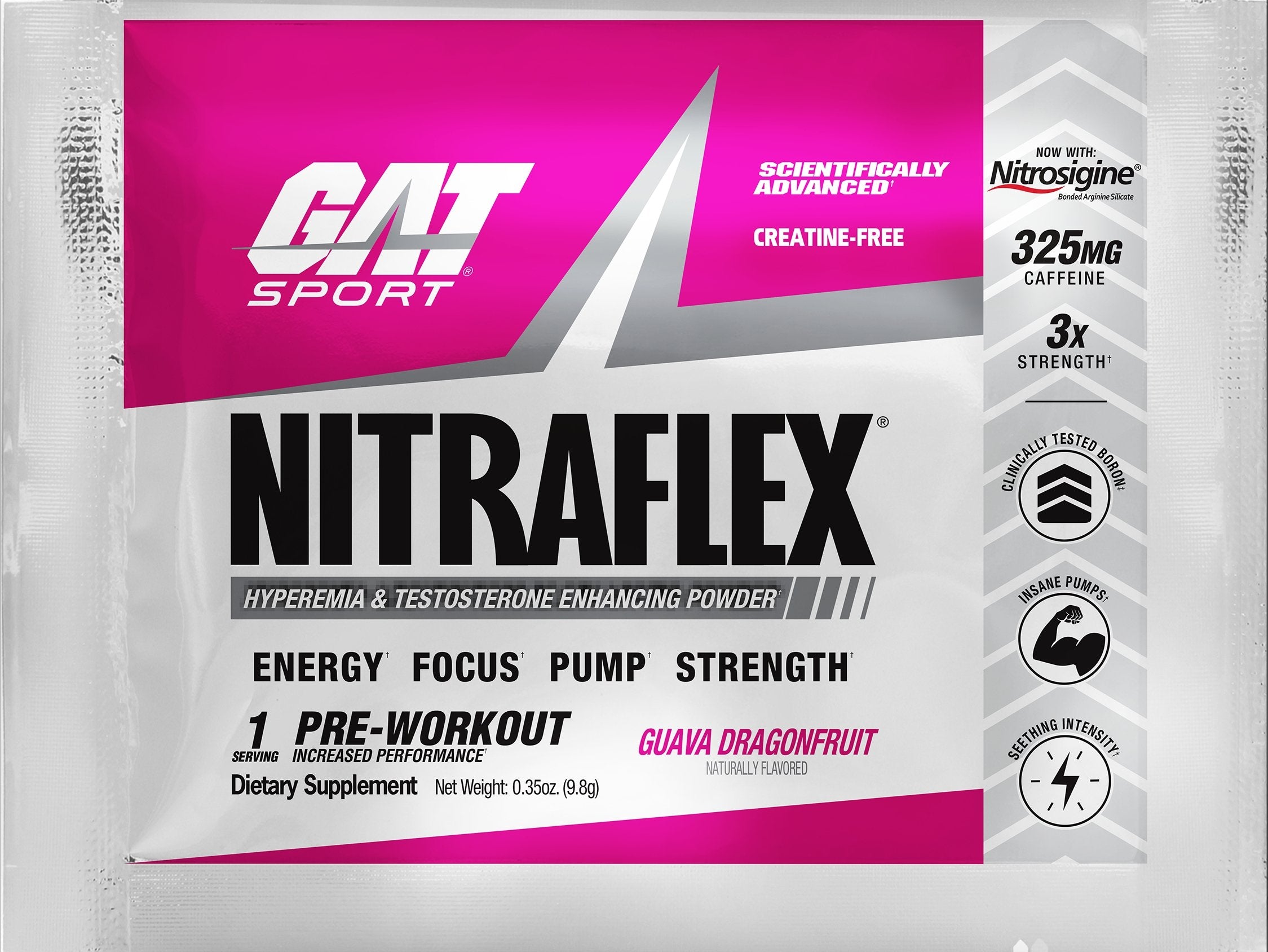 GAT SPORT Nitraflex Pre-Workout Sample - guava dragonfruit