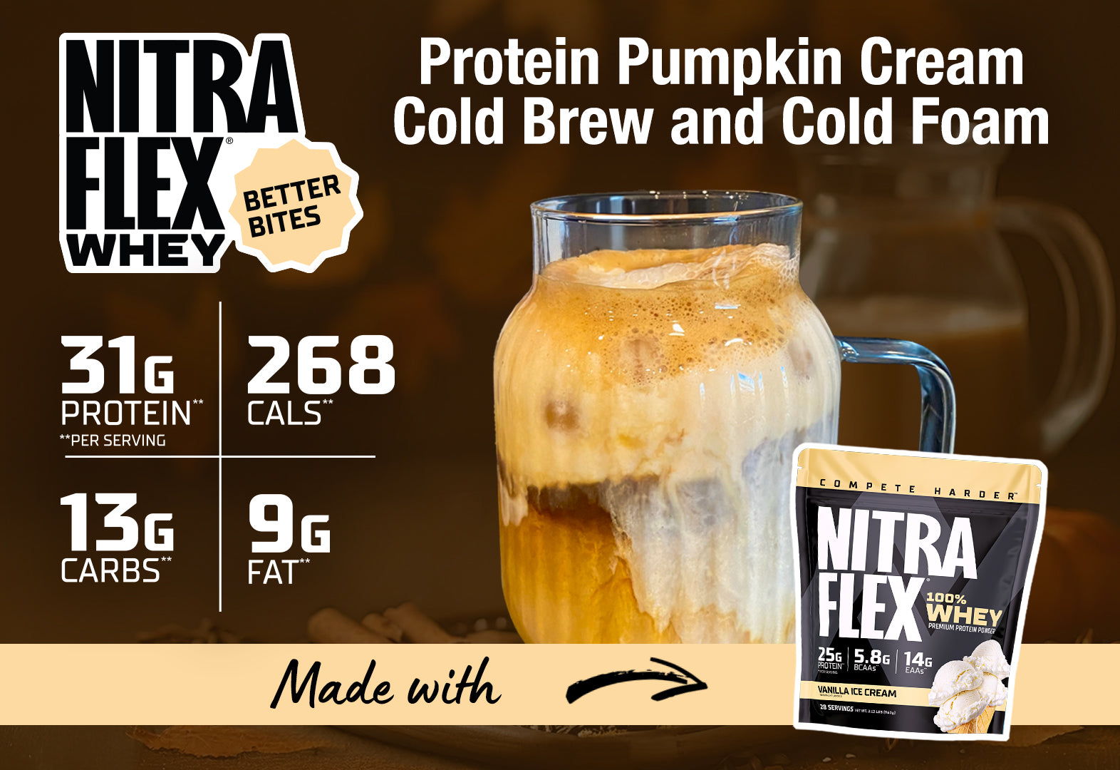 Protein Pumpkin Cream Cold Brew