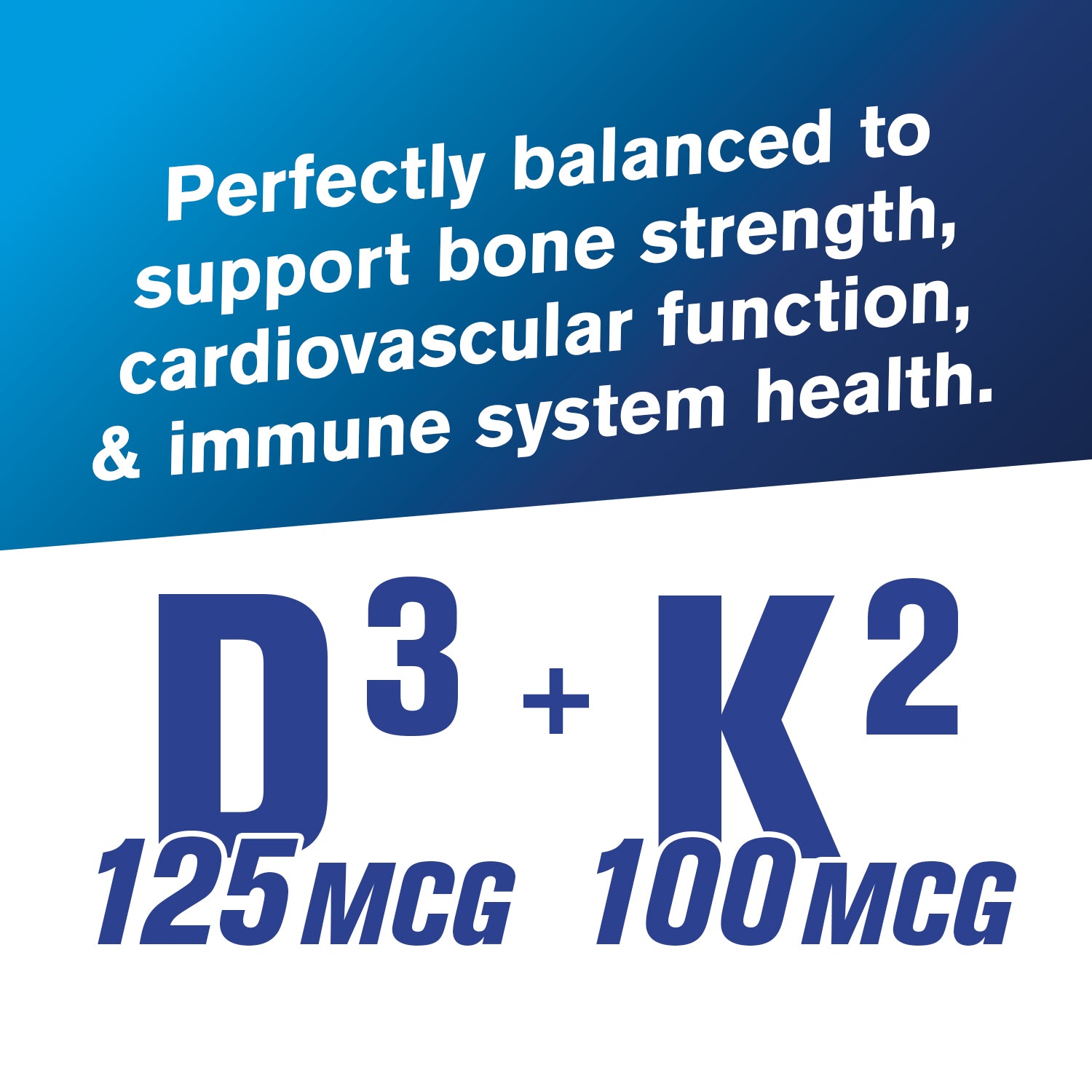 D3 + K2 125 MCG, 100 MCG