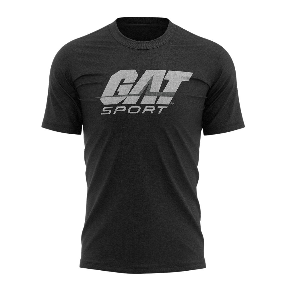 GAT Sport Branded Tees - ash black