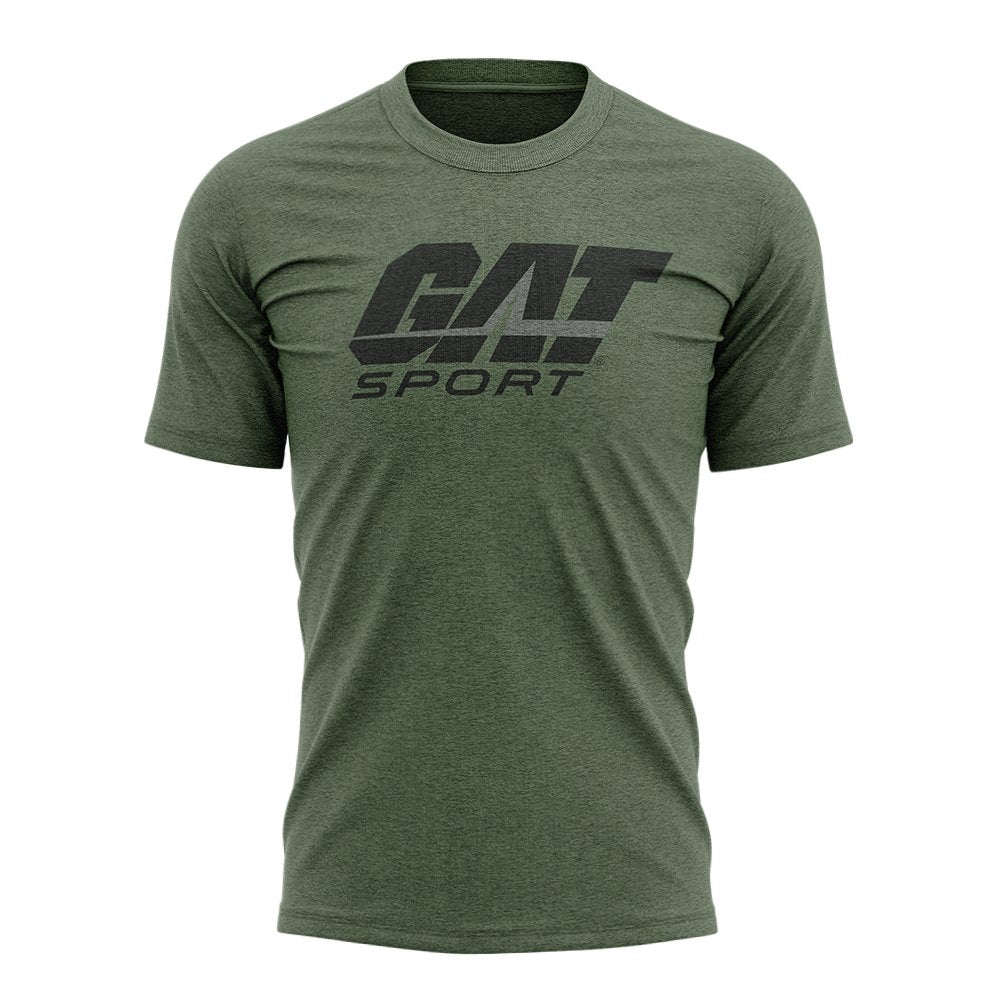 GAT Sport Branded Tees - heather green
