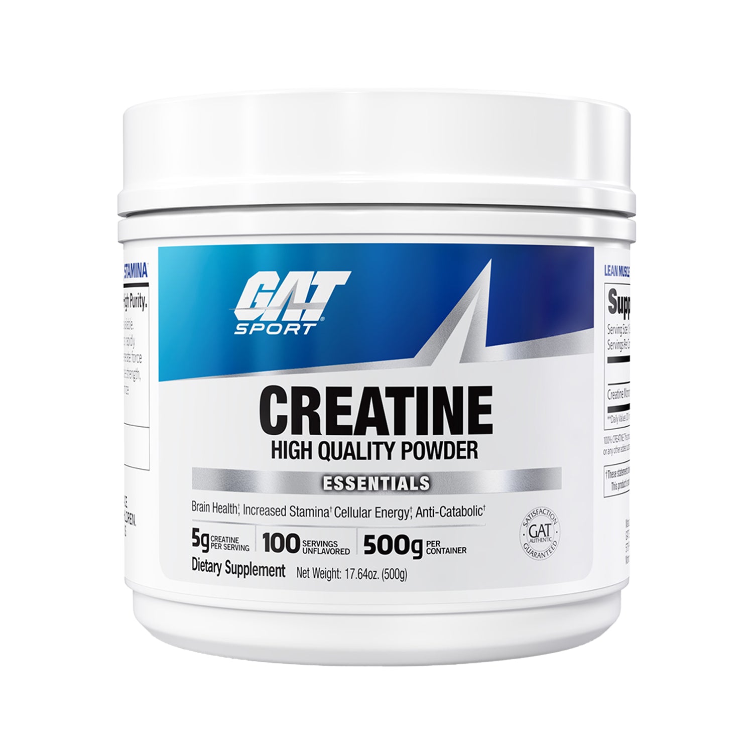GAT Sport Creatine supplement powder container on a white background