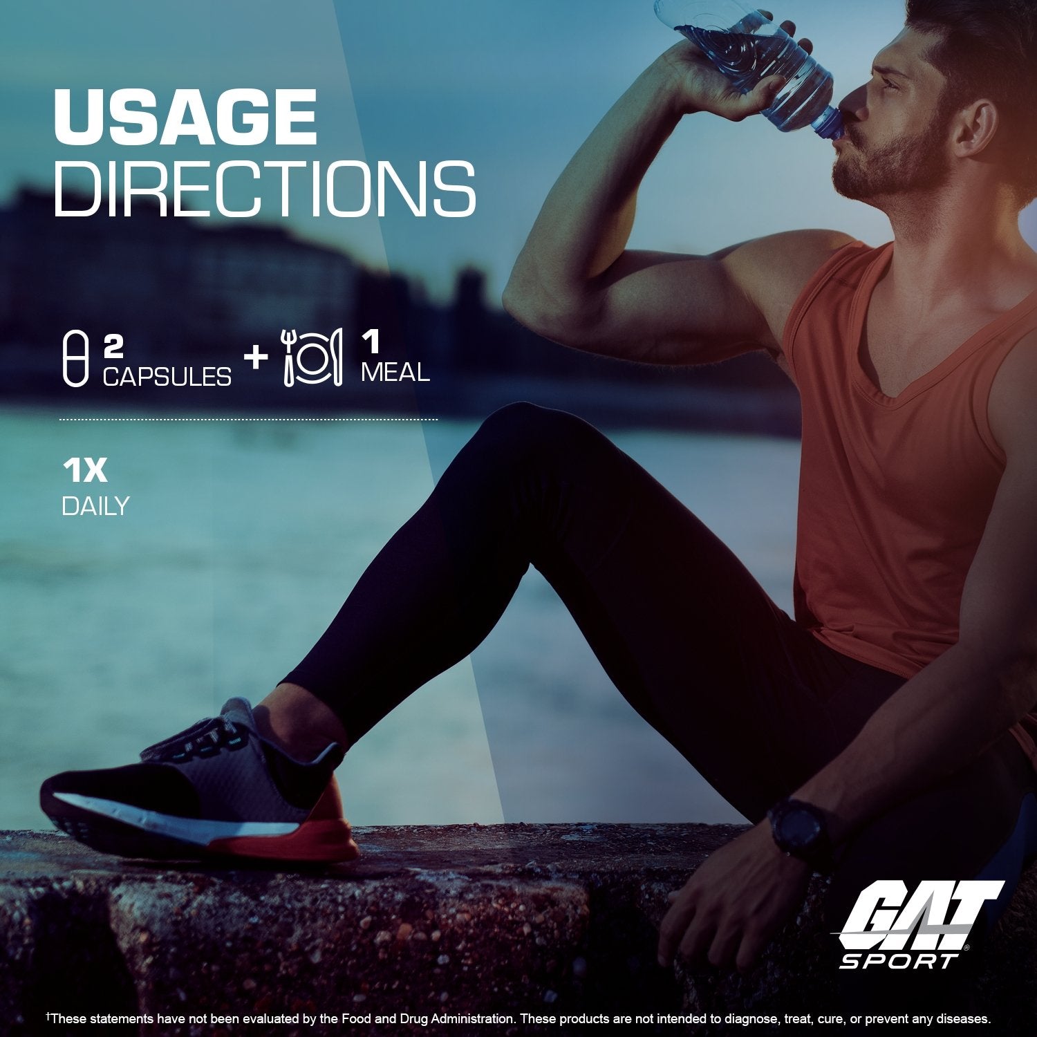 GAT SPORT MENS MULTI+TEST VITAMIN - usage directions