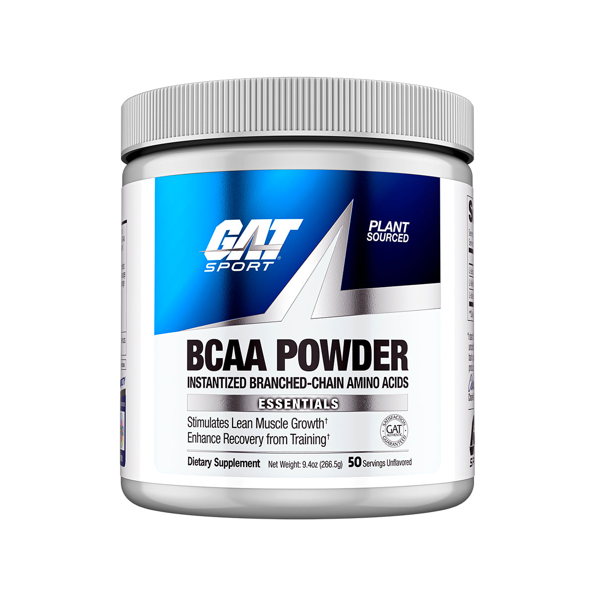 GAT Sport BCAA Powder container on a white background