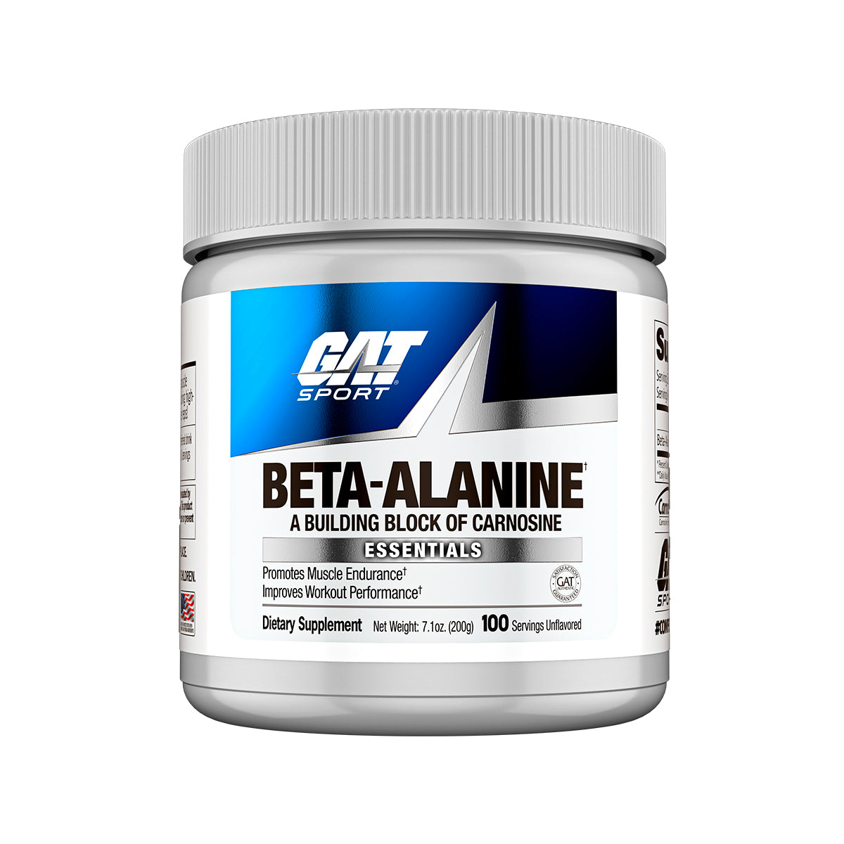 GAT Sport Beta-Alanine supplement container on a white background