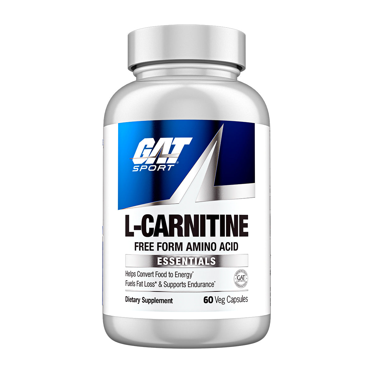 GAT Sport L-Carnitine supplement bottle on a white background