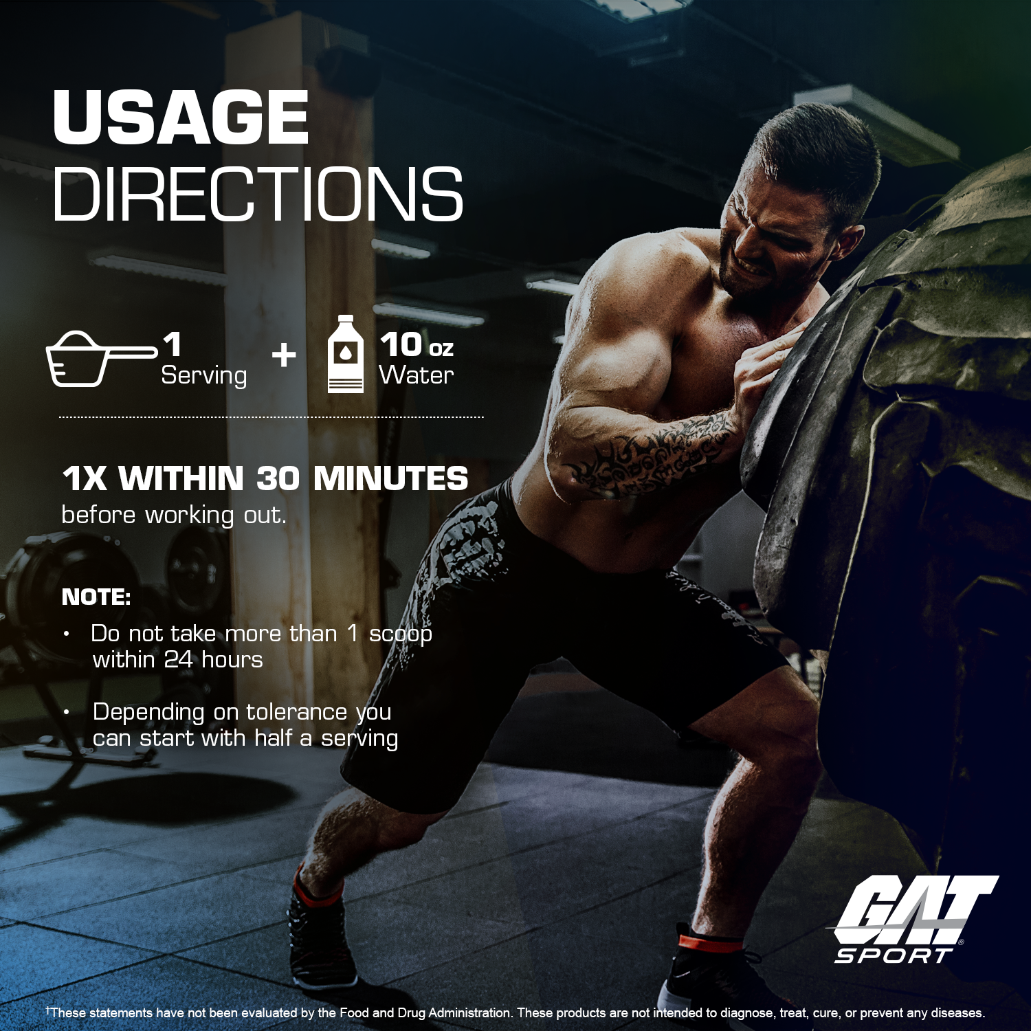 GAT SPORT NITRAFLEX Burn - usage directions