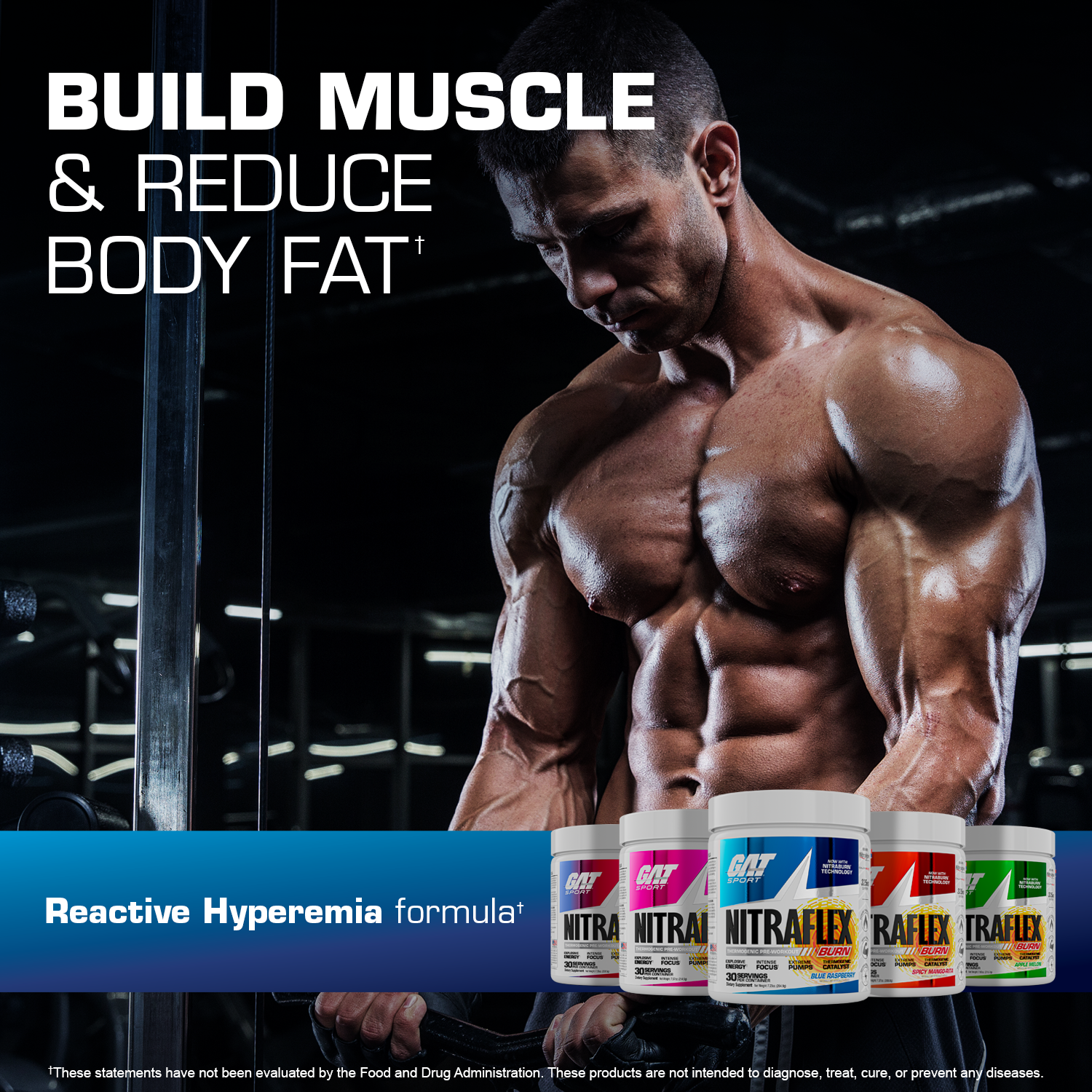 GAT SPORT NITRAFLEX Burn - build muscle and reduce body fat