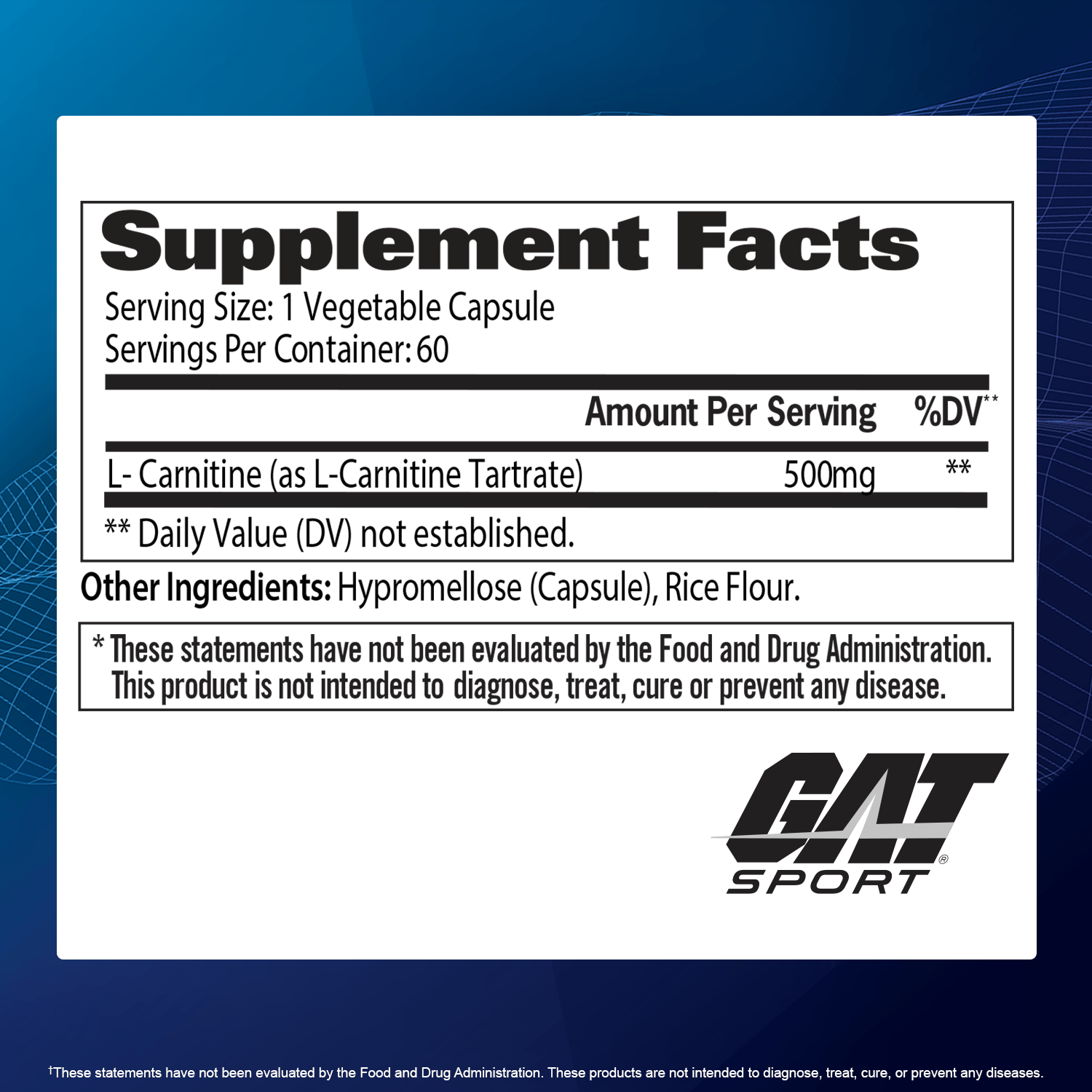 L-CARNITINE - GAT SPORT